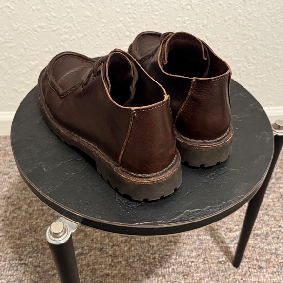 Astorflex Beenflex men's moc toe shoes, brown pebbled leather, size 41/US 8 - Picture 2 of 8